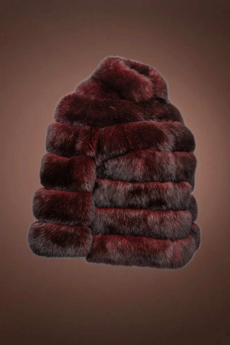 Online Horizontal Sable Fur Bolero Women Fur Jackets