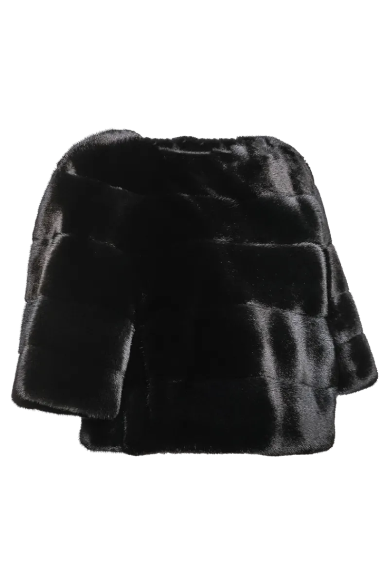 New Horizontal Solid Color Mink Fur Pull - Over - Side Zipper Women Fur Jackets|Mink