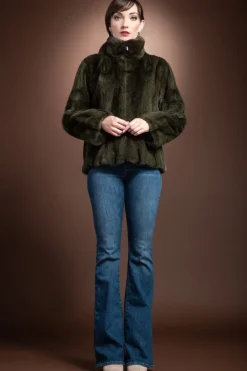 New Cross Mink Fur Jacket Women Fur Jackets