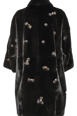 Outlet Jeweled Mink Fur Coat Women Mink|Fur Coats