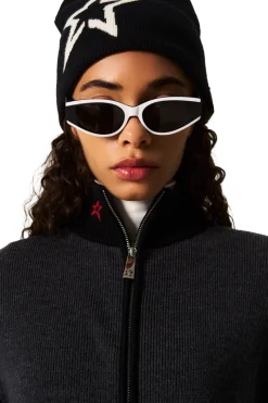 Sale JG Zip Through Knit Sweater Women Ski Layers