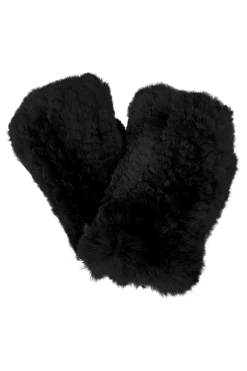 Best Knitted Fingerless Rex Rabbit Fur Gloves Women Gloves|Rex Rabbit
