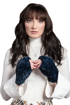 Best Knitted Fingerless Rex Rabbit Fur Gloves Women Gloves|Rex Rabbit