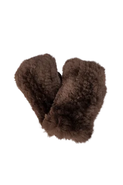 Best Knitted Fingerless Rex Rabbit Fur Gloves Women Gloves|Rex Rabbit
