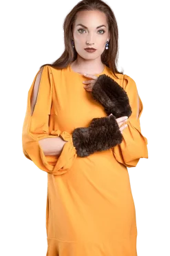 Best Knitted Fingerless Rex Rabbit Fur Gloves Women Gloves|Rex Rabbit