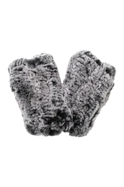 Best Knitted Fingerless Rex Rabbit Fur Gloves Women Gloves|Rex Rabbit