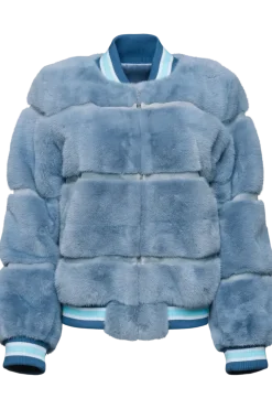 Sale Baseball Zip Up Mink Fur Jacket Women Mink|Fur Jackets