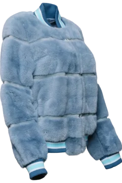Sale Baseball Zip Up Mink Fur Jacket Women Mink|Fur Jackets