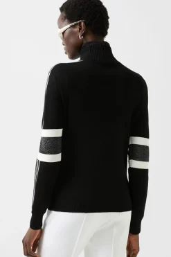 Clearance Lissa Lurex Wool Ski Sweater Women Ski Layers