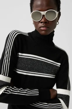 Clearance Lissa Lurex Wool Ski Sweater Women Ski Layers