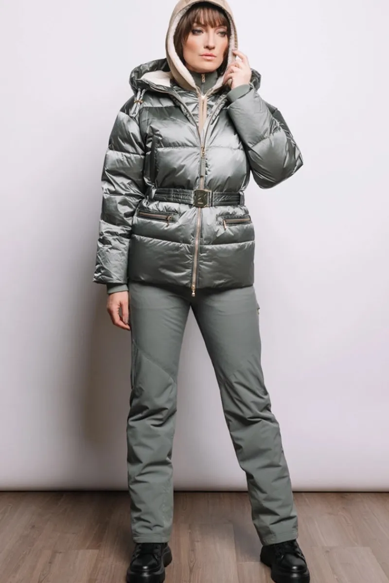 Clearance Lyra Shearling & Down Ski Jacket Women Ski Jackets