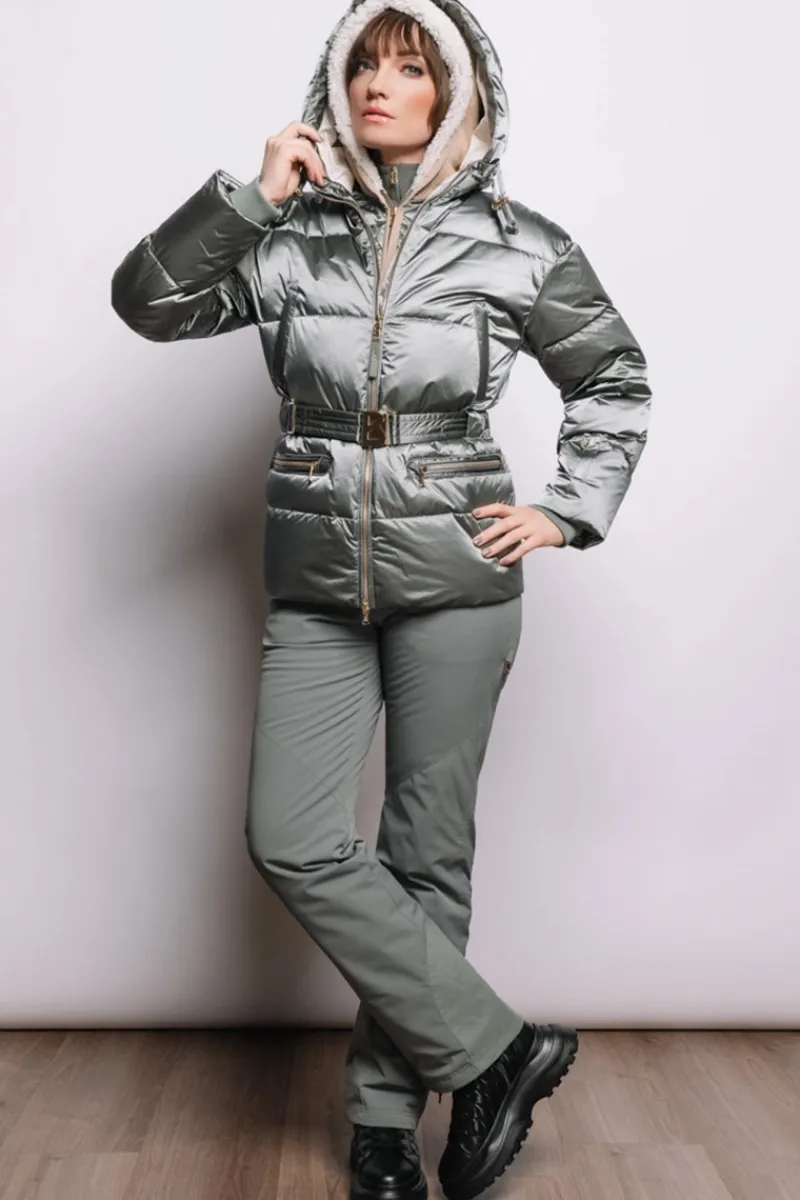 Clearance Lyra Shearling & Down Ski Jacket Women Ski Jackets
