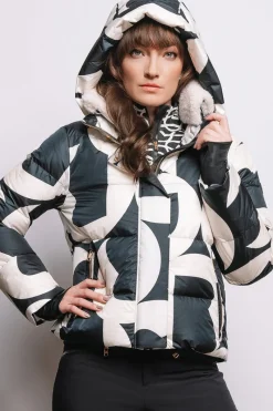 Clearance Maja Down Functional Ski Jacket - B Print Women Ski Jackets