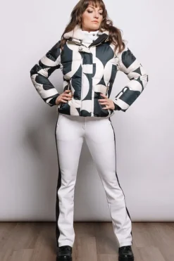 Clearance Maja Down Functional Ski Jacket - B Print Women Ski Jackets