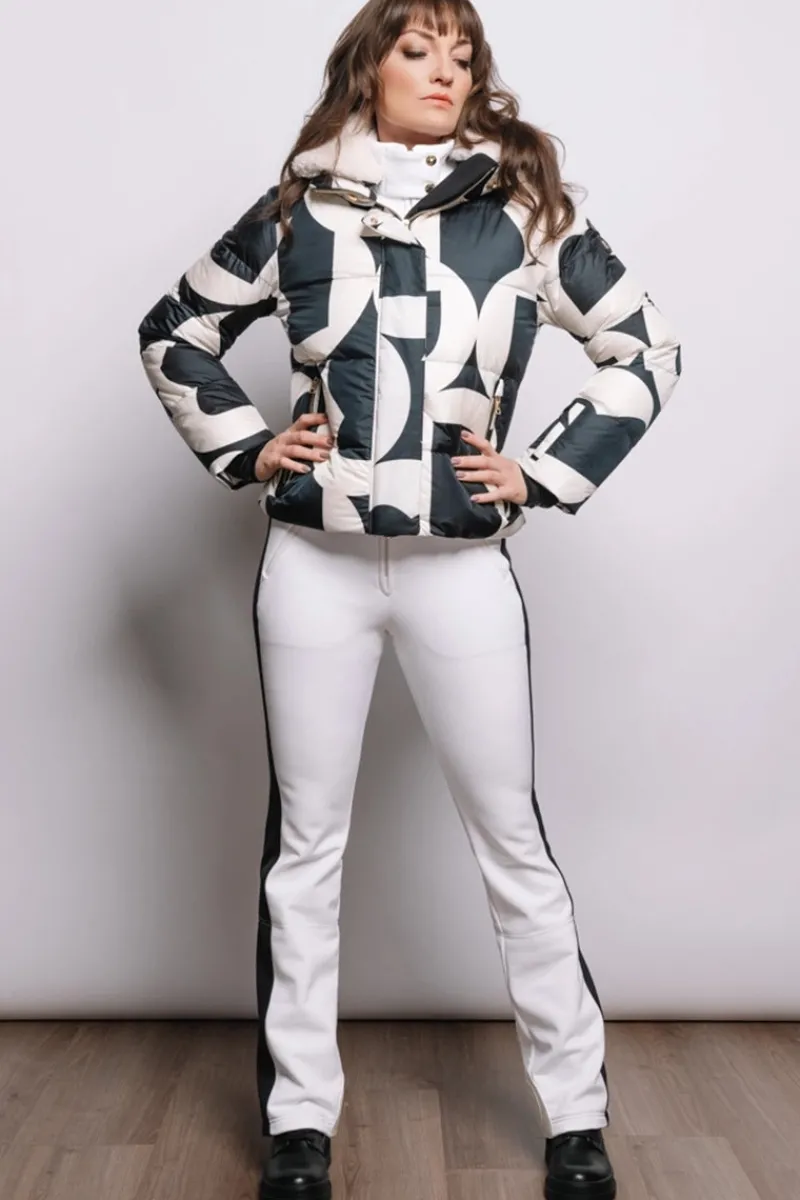 Clearance Maja Down Functional Ski Jacket - B Print Women Ski Jackets