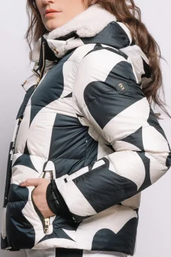 Clearance Maja Down Functional Ski Jacket - B Print Women Ski Jackets