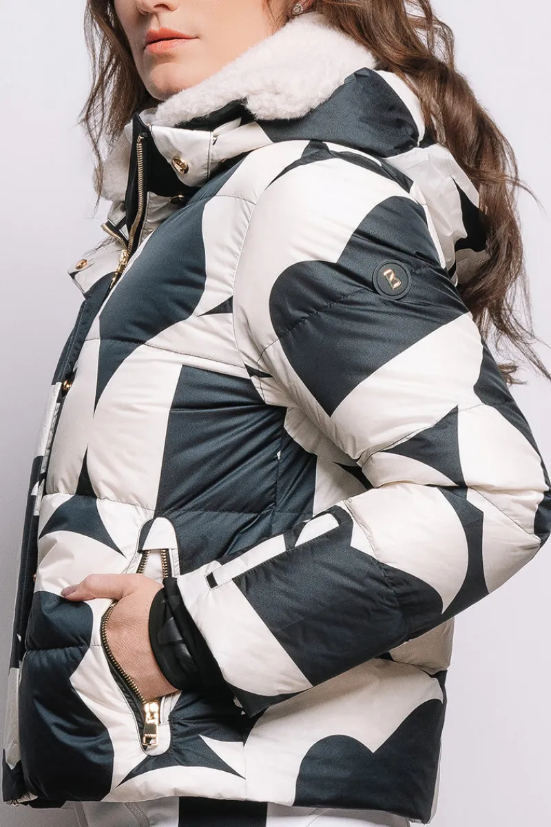 Clearance Maja Down Functional Ski Jacket - B Print Women Ski Jackets