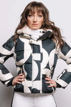 Clearance Maja Down Functional Ski Jacket - B Print Women Ski Jackets