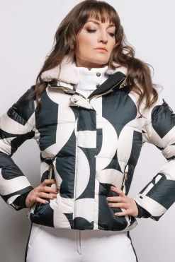 Clearance Maja Down Functional Ski Jacket - B Print Women Ski Jackets