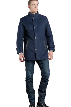 Discount Men's Cashmere Sheared Mink Fur Lined Jacket Furs And Shearlings