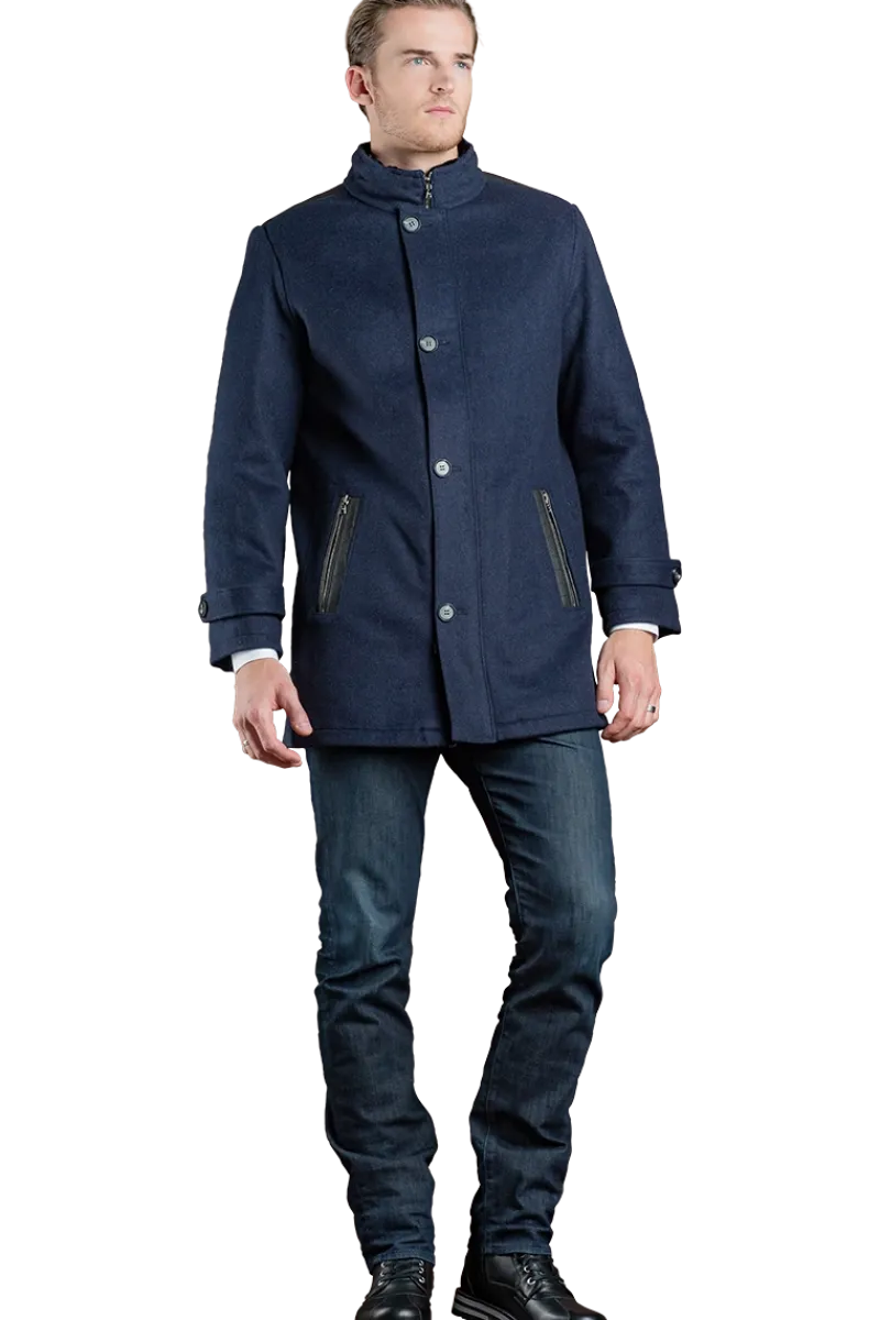 Discount Men's Cashmere Sheared Mink Fur Lined Jacket Furs And Shearlings