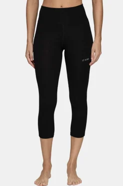 Best Merino Midweight 3/4 Base Layer Bottom Women Ski Layers