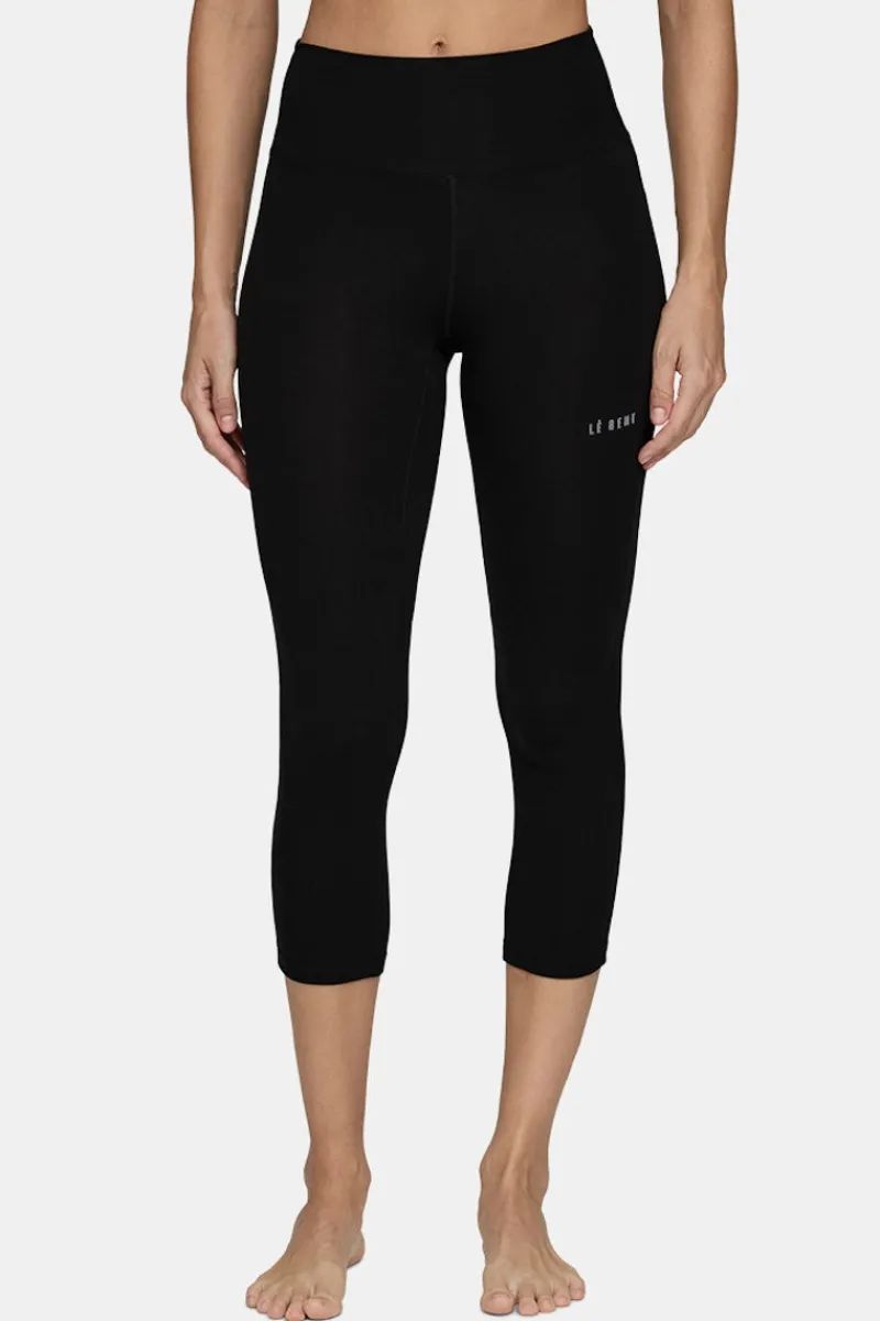 Best Merino Midweight 3/4 Base Layer Bottom Women Ski Layers