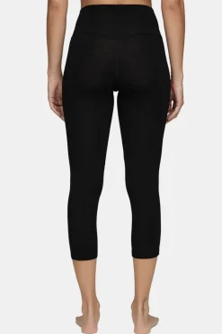 Best Merino Midweight 3/4 Base Layer Bottom Women Ski Layers