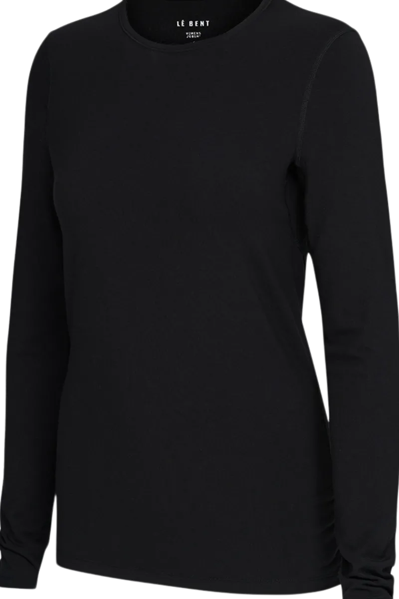 Clearance Merino Midweight Base Layer Crew Top Women Ski Layers
