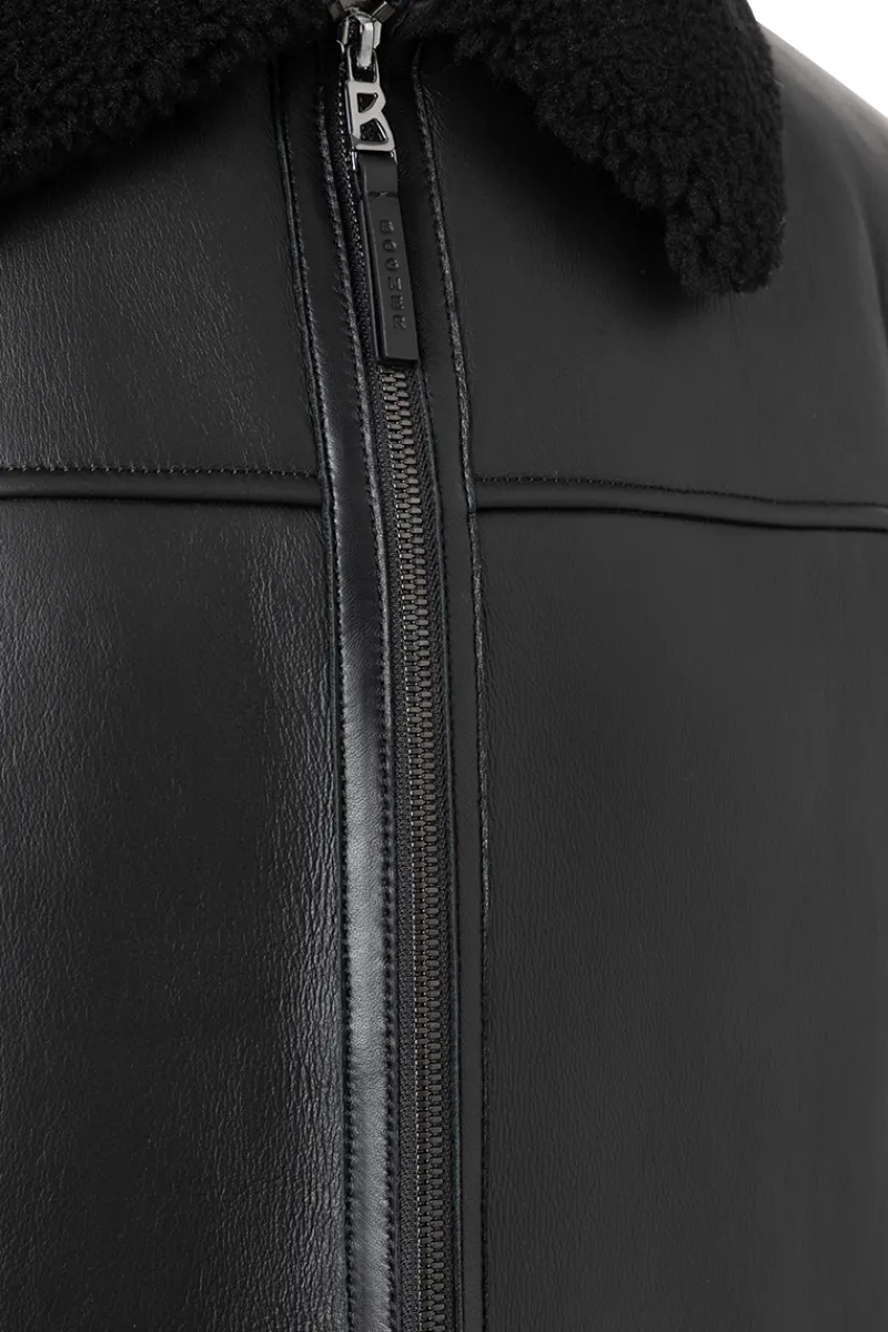 Hot Moritz Leather Knit Jacket Après Ski|Furs And Shearlings