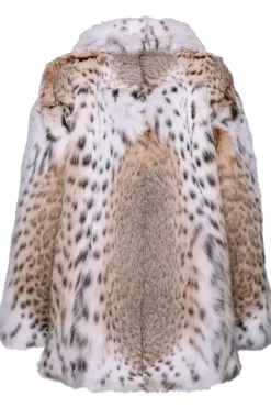 Hot Natural Classic American Lynx Fur Jacket Women Lynx|Fur Jackets