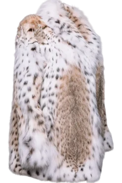 Hot Natural Classic American Lynx Fur Jacket Women Lynx|Fur Jackets