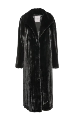 Sale Natural Mink Fur Coat - Wing Collar - Straight Sleeve Women Plus Size Furs|Fur Coats