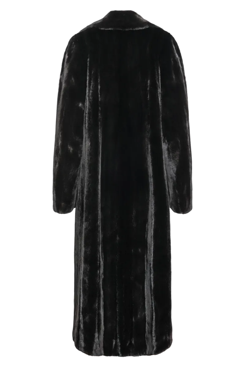 Sale Natural Mink Fur Coat - Wing Collar - Straight Sleeve Women Plus Size Furs|Fur Coats