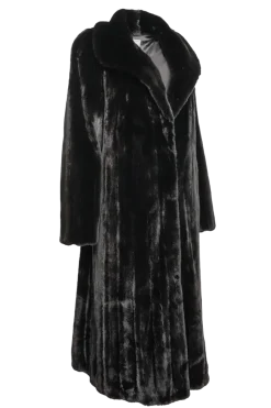 Sale Natural Mink Fur Coat - Wing Collar - Straight Sleeve Women Plus Size Furs|Fur Coats