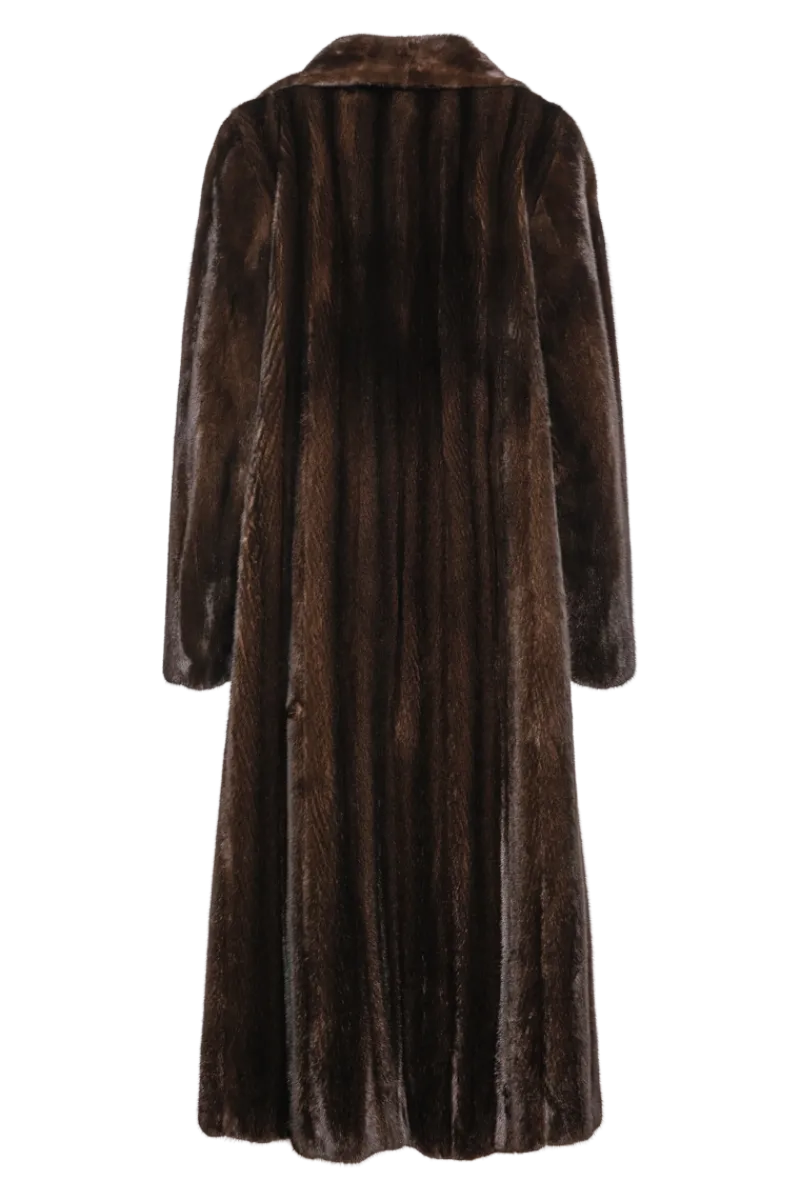 Sale Natural Mink Fur Coat - Wing Collar - Straight Sleeve Women Plus Size Furs|Fur Coats