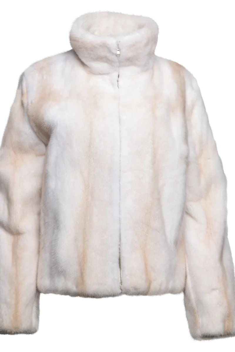 Online Zip-Up Sporty Mink Fur Jacket Women Mink|Fur Jackets