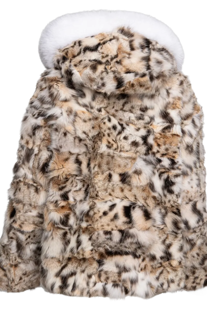 Clearance Patchwork American Lynx & Fox Fur Parka Women Lynx|Fur Jackets