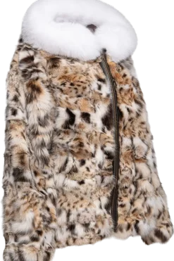 Clearance Patchwork American Lynx & Fox Fur Parka Women Lynx|Fur Jackets