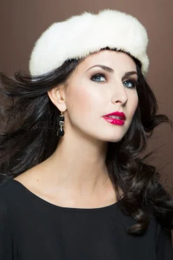Sale Pearl Mink Fur Headband Women Headbands & Earmuffs