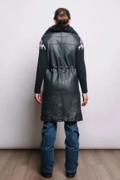 Sale Pepita Reversible Leather & Shearling Vest Women Lamb