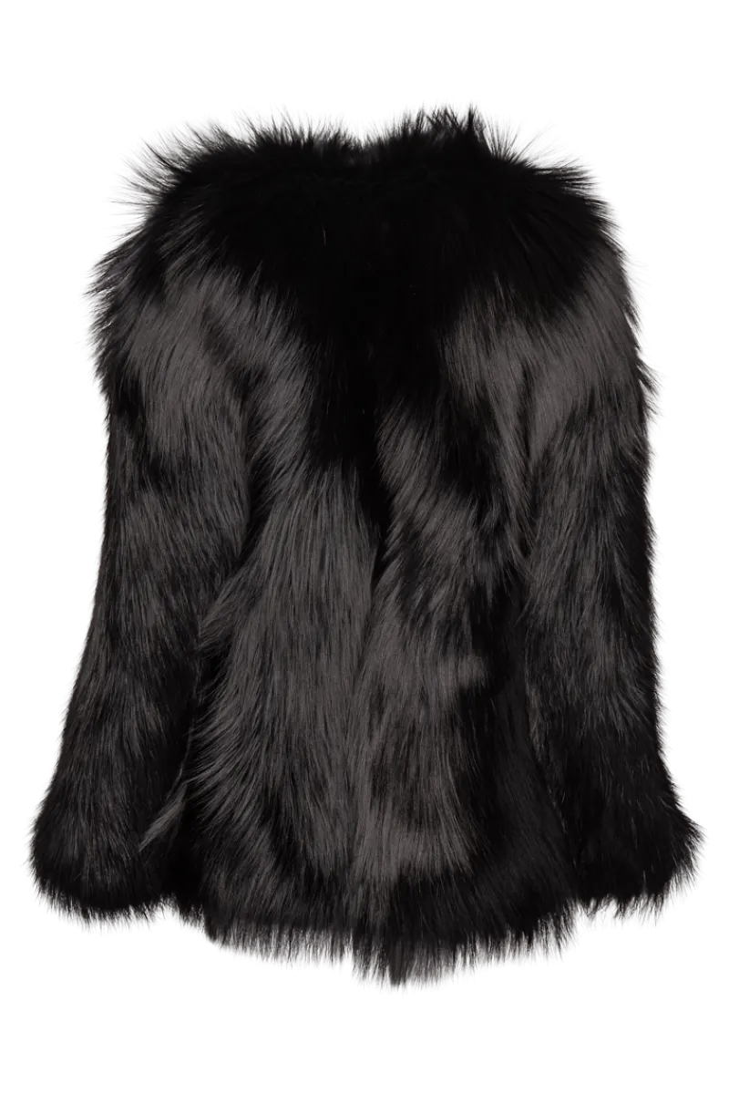 Discount Perforated Fox Fur Jacket Women Fox|Fur Jackets