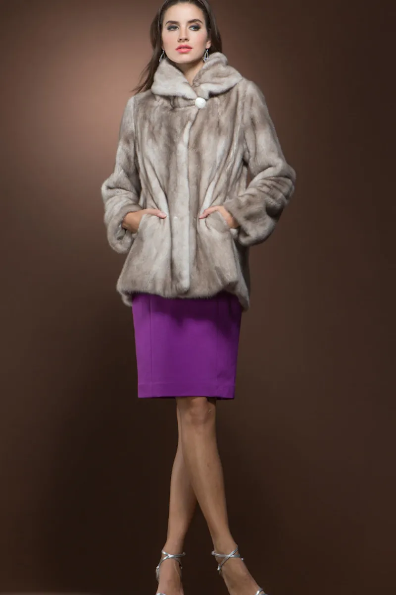 Platinbold Mink Fur Jacket Women Fur Jackets