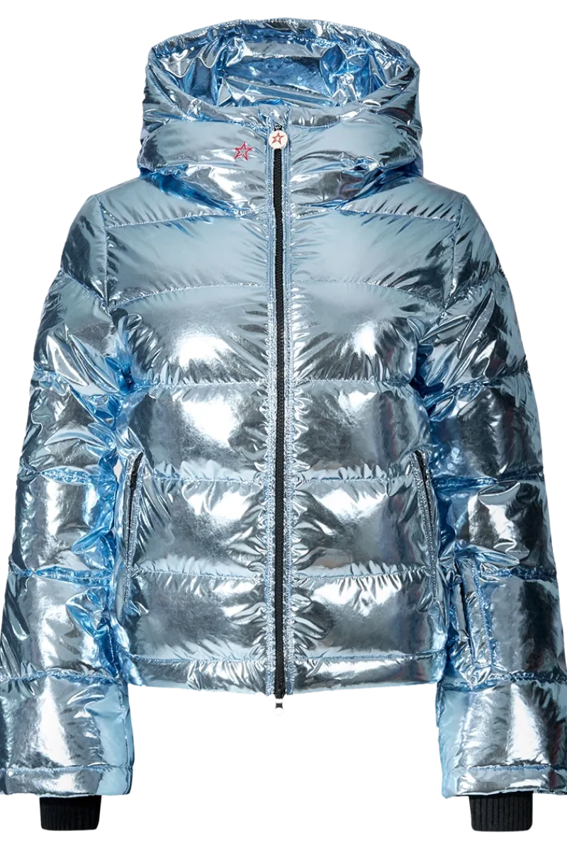 New Polar Flare Metallic Down Ski Jacket Women Ski Jackets