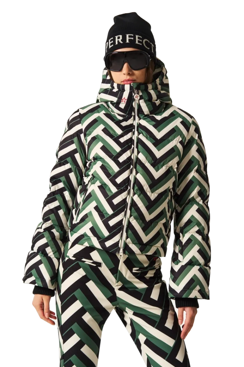 Outlet Polar Flare Print Down Ski Jacket Women Ski Jackets