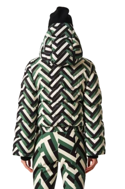 Outlet Polar Flare Print Down Ski Jacket Women Ski Jackets