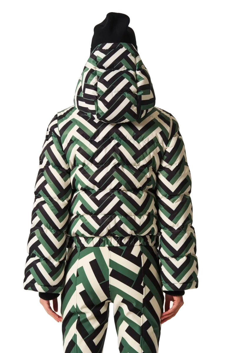 Outlet Polar Flare Print Down Ski Jacket Women Ski Jackets