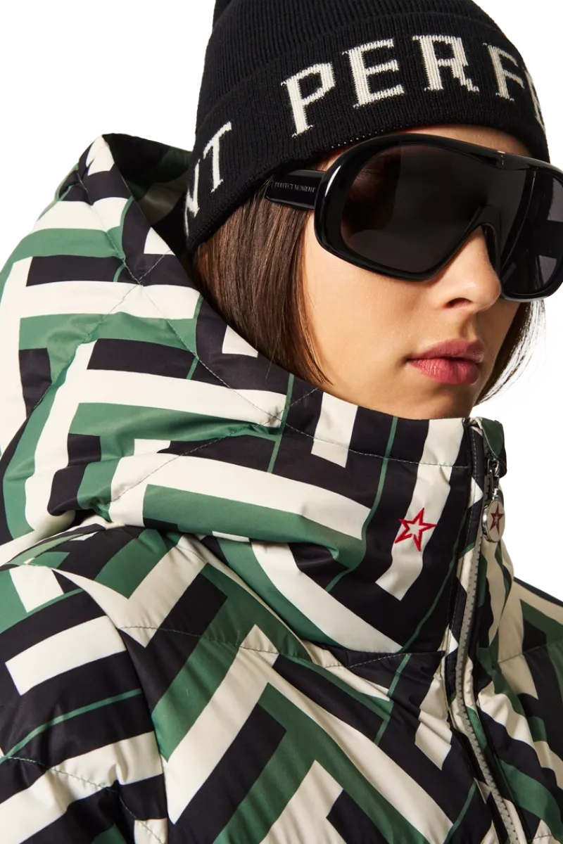 Outlet Polar Flare Print Down Ski Jacket Women Ski Jackets