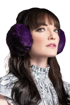Chinchilla Fur Earmuffs Women Headbands & Earmuffs