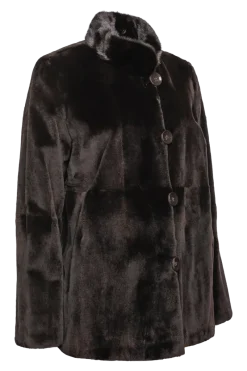 Best Reversible Horizontal Super Sheared & Long Haired Mink Fur Jacket Women Fur Jackets
